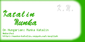 katalin munka business card